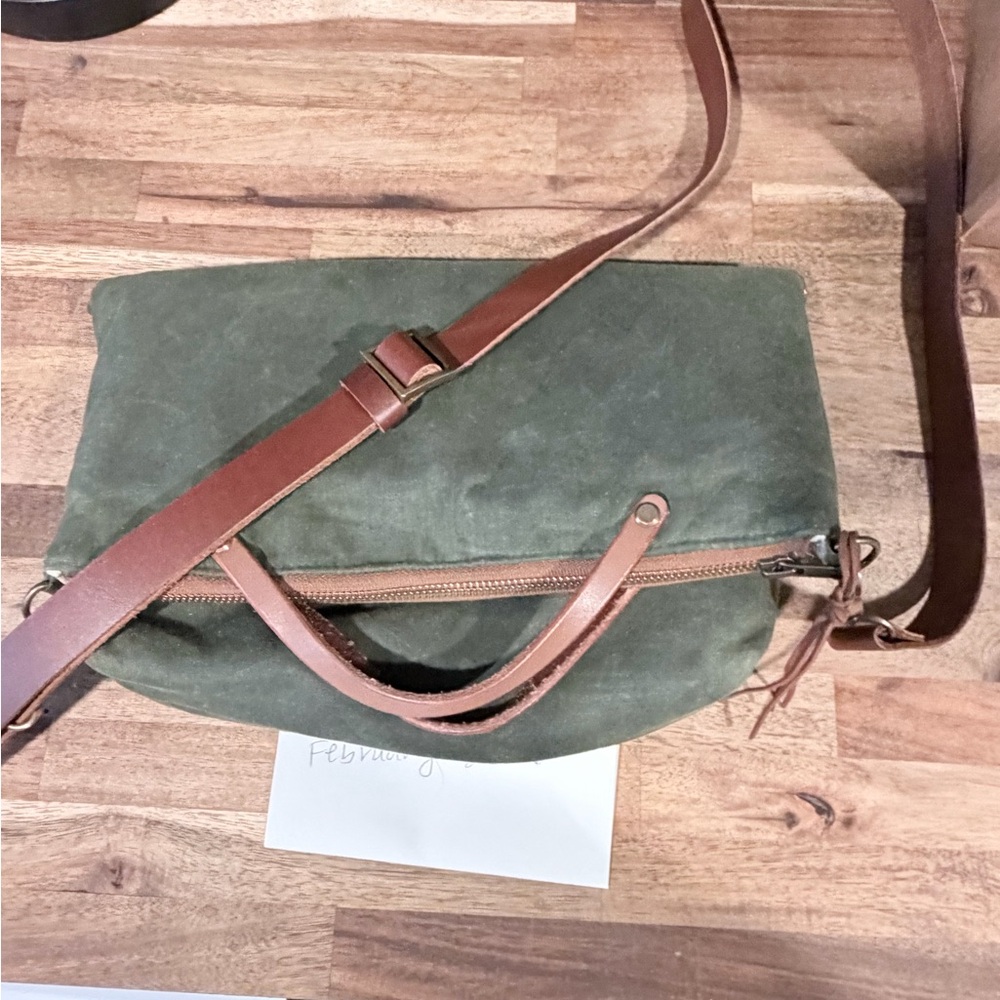 Convertible Green Crossbody Bag